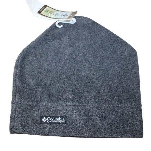 Columbia Gray Fleece Winter Beanie Hat Mens Womens Unisex Size L/XL Large NWT - Picture 1 of 3